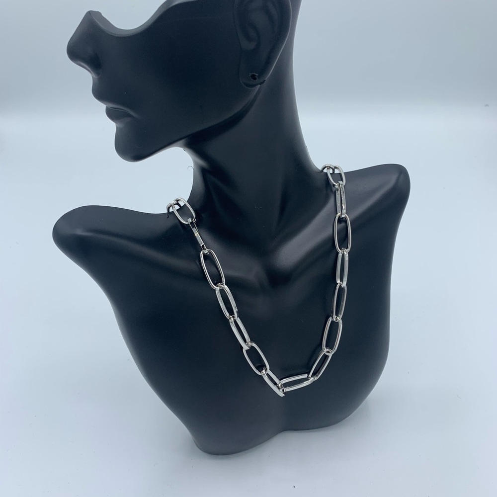 RHODIUM CHAIN NECKLACE